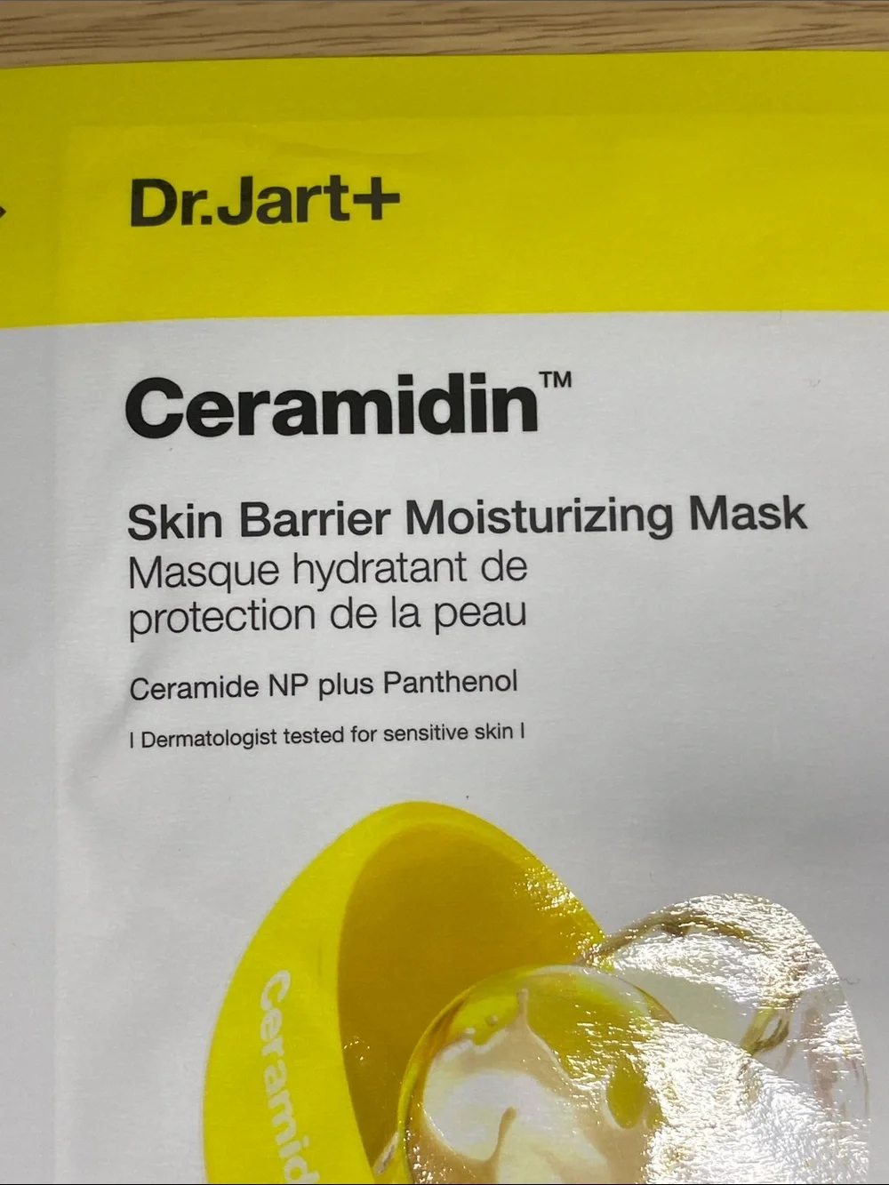 Dr. Jart+ Ceramidin Skin Barrier Moisturizing Mask - Yellow
